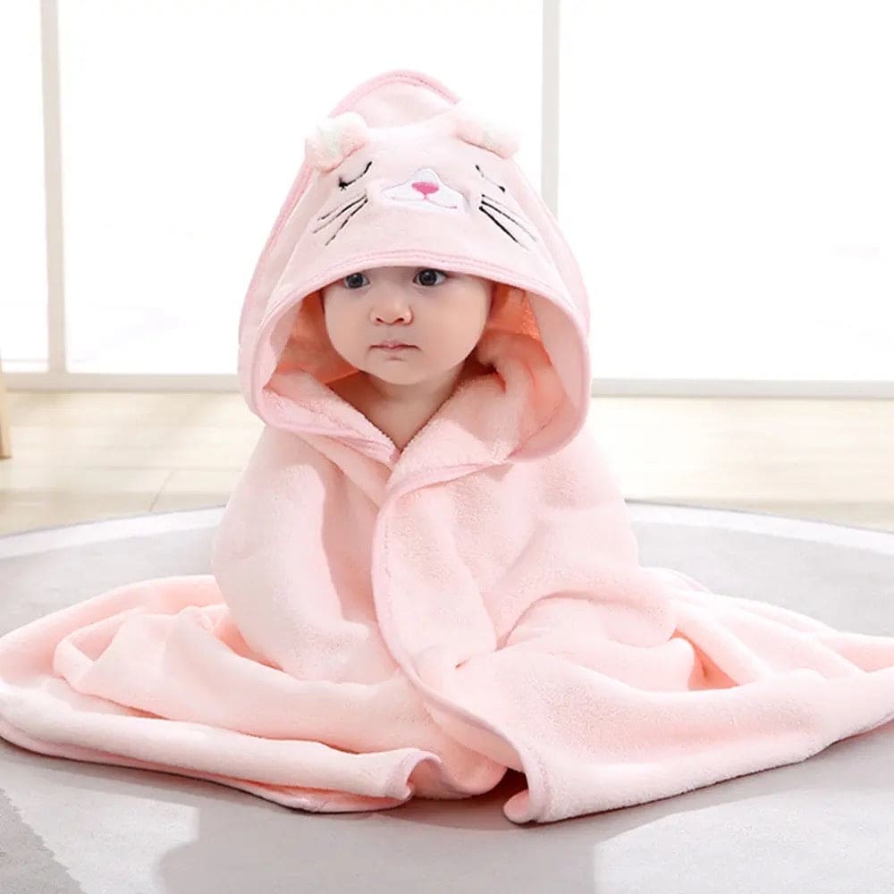 Baby Bathrobe Flannel Cloak, Cartoon Soft Hooded Spa Robe Bath Towel, Newborn Cover Up Hoodie Blanket, Little Angel Warm Sleeping Swaddle Wrap, Ultra Absorbent Toddler Bath Shower Towel Baby Bathrobe Flannel Cloak, Cartoon Soft Hooded Spa Robe Bath Towel, Newborn Cover Up Hoodie Blanket, Little Angel Warm Sleeping Swaddle Wrap, Ultra Absorbent Toddler Bath Shower Towel